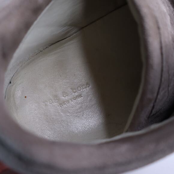 RAG & BONE Kent Suede High Top Sneaker Warm Gray Lace Up Women's 37/US 7 - Picture 6 of 9